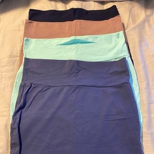 Charlotte Russe midi mini cotton skirts size Large